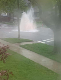Chicagos sewers were backed up yesterday after a huge rainstorm and now its guys I think its coming back up oh no