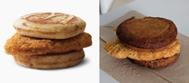 Chicken McGriddle vs Chicken BurntGriddle