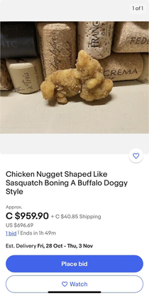 Chicken nugget on EBay