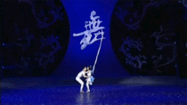Chinese ballet dancers Ma Li and Zhai Xiaowe have a unique twist in their performance