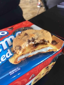 Chips ahoy filled with Oreo creme more like chips ahoy filled with chips ahoy