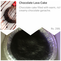 Chocolate lava cake lmao