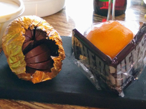 Chocolate Orange Left side from Mom Right side from Dad