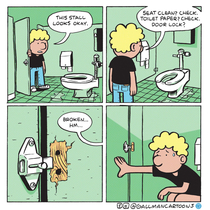 Choosing a Bathroom Stall