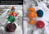 Christmas Ice Marbles