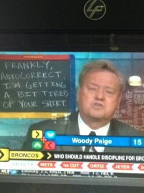 Classic Woody Paige