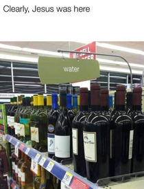 Clearly Jesus was at Walmart