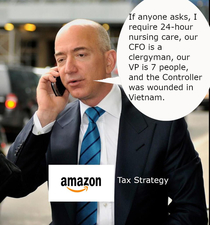 Clearly this was Amazons Tax strategy for 
