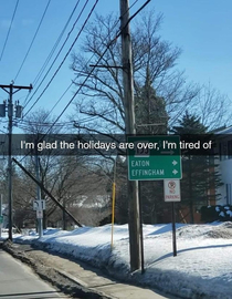 Clever road sign