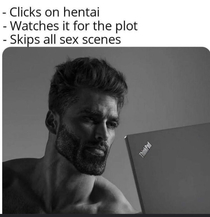 Clicks on Hentai for the plot