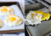 Cloud eggs vs the saddest thing to ever exit a chicken