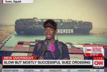 CNN Live report from Suez Canal