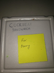 Co-worker left his food in the fridge