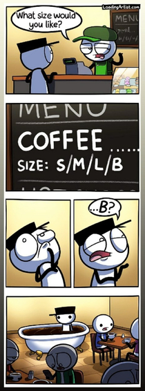 Coffee size  B