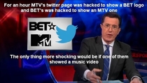 Colbert on Twitter hacks