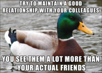 Colleague advice
