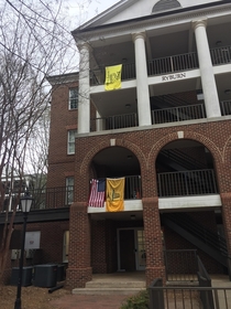 College students exercising their first amendment rights