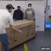 Colombian cardboard hospital bed that can be converted to a coffin