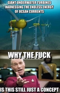 Come on I actually like wind turbines but this would get those it ruins the scenery people to quiet down