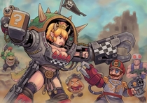 Commissar Mario vs Warbowsette