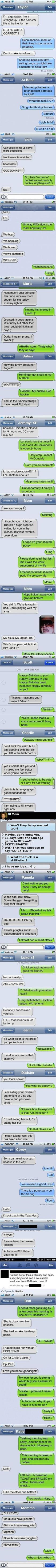Compilation of the most hilarious auto-correct incidents over the past year