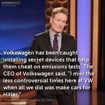 Conan talks about Volkswagen