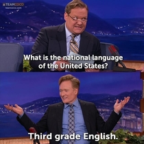 Conan telling it how it is