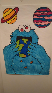 Cookie Monster the World Destroyer