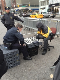Cop beats black man in New York