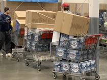 Costco shopping in a college town