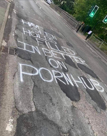 Could probably say that about the best pothole patch job