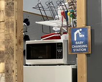 Cursed baby changing station