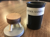 Customer left me a stool sample