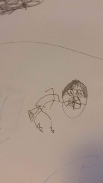 Dad Farting While Hes Mad - My kid  pencil amp paper