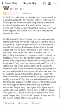 Damn this dude really hates Burger King lol