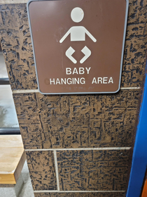 Damn trouble making babies This Illinois rest area has a way to deal with them