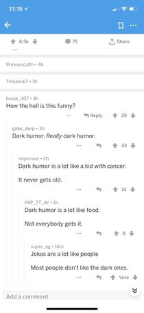 Dark humor