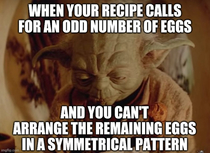 Dark times in the egg carton
