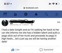 Dating my dates hidden talent