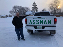 Dave Assman was denied an ASSMAN vanity license plate so he came up with another option