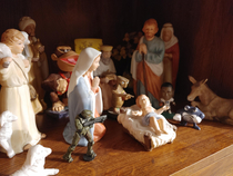 Day five of sneaking things into the nativity scene until someone notices