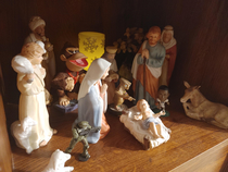 Day four of sneaking things into the nativity scene until someone notices Todays addition is a little risky hes a big one