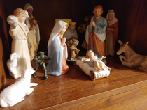 Day two of adding things to the nativity scene until someone notices