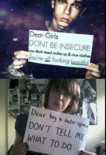 Dear boy in outer space