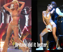 Dear Miley Britney did it better