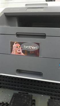 Decommissioning this printer soon so I had to get a picture of it before it disappeared