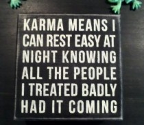 Definition of karma found in a gift shop