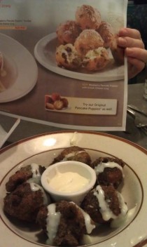 Dennys pancake puppies Breakfast officially ruined