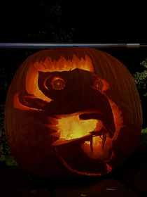 Despite all my rage I still lost the pumpkin carving contest