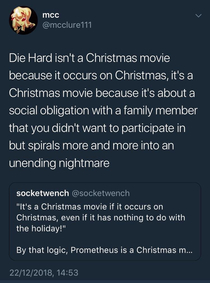 Die Hard is a Christmas movie